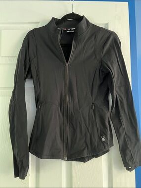 Spyder Black Women's Fitted Zip Jacket